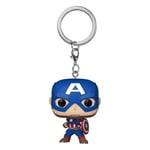 Marvel Pocket Pop! Portachiavi Vinile Captain America 4 Cm Funko