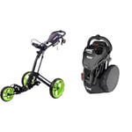 Rovic Chariot Rovic's RV2L, Anthracite/Citron Vert, Housse de Roue pour Chariot de Golf RV1C, Noir