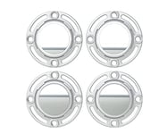 Ehmann Lot de 4 Supports universels pour Apple AirTag, étui de Protection, Support de Tracker - Nombreuses possibilités de Fixation et Maintien sûr - Couleur : Blanc