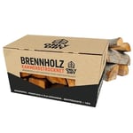 Onlydry Bois de Chauffage avec Moins de 18% d'humidité dans Un Carton de 7,5 kg – Parfait pour Four, brasero, cheminée, poêle – Bois de cheminée/Bois de Chauffage Propre et Sec avec kit d'allumage