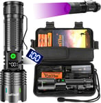 Relybo Torches LED Super Bright Rechargeable, Flashlight 500000 Lumens XHM88 To