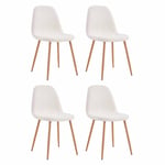 Lot de 4 Chaises Scandinaves "Freya" 86cm Blanc