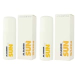 2 x Jil Sander Sun Femme Woman deodorant Roll-On, 2 Pack of  50 ml