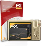 atFoliX 3x Film Protection d'écran pour Nikon Coolpix S7000 mat&antichoc