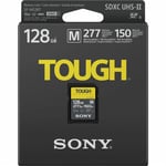 Genuine Sony 128GB M-Series Tough SD SDXC Card UHS-II, 277MB/s, Retail Pack, UK