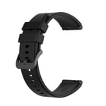 Klokkereim 20 mm Garmin/Huawei/Samsung Galaxy Watch Sort