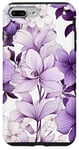 iPhone 7 Plus/8 Plus White Violet Purple Lavender Lilac Floral Botanical Flowers Case