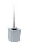 WENKO Brosse WC Candy Gris - Porte-Brosse WC, Polystyrène, 11.5 x 39 x 11.5 cm, Gris