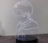 Uusi 3d Night Light Anime Käsintehty usb musta kosketuskaukosäädin 16 väriä Creative pieni pöytälamppu 33 musta kosketus värikäs