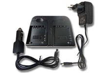 Chargeur double pour Sony Cybershot DSC-H400 DSC-HX300 DSC-H400V 4.2/8.4V 114,5