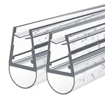 EMKE Lot de 2 joints de rechange pour cabine de douche et salle de bain - 4 à 6 mm - En verre - 600 mm