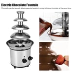 (US 110V)Stainless Steel 4 Layer Electric Chocolate Fountain Machine For SG