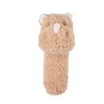 Nattou Peluche Hochet en Polyester, Rhinocéros, env. 14 cm, Teddy, Brun Clair