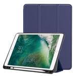 iPad Air (2019) treviks läderfodral - Mörklila