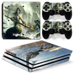 Kit De Autocollants Skin Decal Pour Console De Jeu Ps4 Pro Full Master Resident Evil Grid Square, T1tn-P4pro-1468