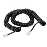 RJ10 Telephone Phone Cable Spiral Handset Wire Compatible with Landline/IP Phone