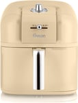 Swan SD10510CN Retro 6L Manual Air Fryer with Rapid Air Circulation, Adjustable