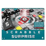 Mattel Games Scrabble Jeu De Lettres Familial avec Tuiles Pièges, Jeu De Société, Tuiles Déclic, Présentoirs Et Sacs pour Les Tuiles, Dès 10 Ans, HLM16