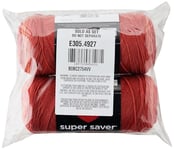 Red Heart Super Saver Ombre Hot Sauce Yarn - 2 Pack of 10oz/283g - Acrylic - 4 Medium (Worsted) - 482 Yards - Knitting/Crochet, 4.25 x 10.5 x 4.25