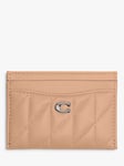 Coach Quilted Leather Card Holder, Buff