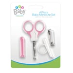 Baby Nail Care 4 Piece Set Cutter Scissors Clipper Manicure Pedicure Kit Set 