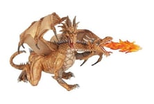 Papo Dragon À Deux Têtes Or 20,5 Cm Fantasy