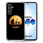 Cokitec Coque Renforcée en Verre Trempé pour Samsung Galaxy A54 5G Manga Dragon Ball Vintage