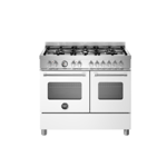 Bertazzoni MAS106L2EBIC Master Series 100cm 6-Burner White Dual Fuel Range Cooker