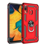 Samsung Galaxy A20      Military Armour Case    Red