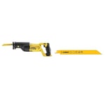 DEWALT DCS380N-XJ 18V XR Lithium-Ion Body Only Reciprocating Saw, Yellow/Black, 9.8 cm*46.8 cm*15.0 cm + Suitable Power Tool Accessory