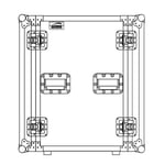 Caymon flightcase 16U høj & 48,2 cm dyb