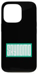 Coque pour iPhone 13 Pro Sarcelle Aqua Saynomo (Say No More) Bleu sarcelle Aqua Graphic