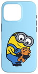 Coque pour iPhone 16 Pro Minions Cute Bob Favorite Teddy Bear Portrait