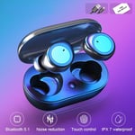 Nouveau TWS Bluetooth Écouteur Étanche Sport Réduction Du Bruit Casque Sans Fil In-Ear Écouteurs Casque HD Mic Pour Smart Phone-A