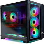 PC de Bureau de Jeu-RTX 3060,Intel Core i7-8700 jusqu'à 4.6GHz-RAM 16Go DDR4, SSD 1To, WiFi 600 M, BT 5.0, Ventilateur RVB x7,W11H64-Tour d'ordinateur de Jeu-pour Les Joueurs et Le Streaming.[V1549]