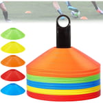 Pro Disc Cones (set med 50), fotbollskoner med hållare, agility träningsfotbollskoner för träning, fotboll, barn, sport, konmarkörer på fältet