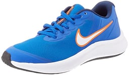 Nike Star Runner 3 (PSV), Chaussure de Gymnastique Mixte Enfant, Game Royal Blanc Midnight Bleu Marine, 17 EU