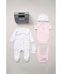 Rock A Bye Baby Girl Cotton 5-Piece Gift Set - Blush - Size 3-6M