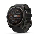 Garmin Fenix 8 51mm Sapphire Solar - Carbon Gray Titanium with Black Pebble Gray Band