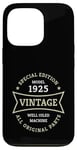 Coque pour iPhone 13 Pro Vintage 100e anniversaire Né en 1925 Vintage 100 ans Cadeau