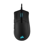 Corsair SABRE RGB PRO CHAMPION SERIES FPS/MOBA Gaming Mouse - Ergonomic Shape for Esports and Competitive Play - Ultra-Lightweight 74g - Flexible Paracord Cable