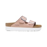 Birkenstock Arizona PAP Flex Platform Nubuck Leather Narrow Dam