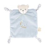 KALOO Perle Doudou Ourson 4 Nœuds Bleu 20 cm