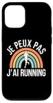 Coque pour iPhone 12/12 Pro humour Je Peux Pas J'Ai Running hommes