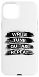 Coque pour iPhone 15 Plus Write Tune Guitar Repeat Guitar Lover Instrument de musique