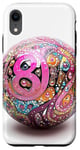 Coque pour iPhone XR Rose Paisley Retro Lucky Disco 8 Ball Accessoires de mode