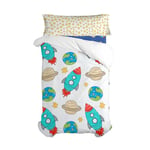 HappyFriday Mr Fox Space Rocket Duvet Cover Set Multicolor 2 Pieces