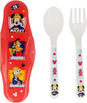 Set Couverts 2 Pièces Avec Boîte Mickey Souris, Pluto, Donald pour Enfant DISNEY