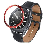 Samsung Galaxy Watch 3 (45mm) hållbar dial bezel - röd / vit Let Röd
