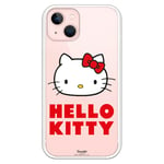 Personalaizer Coque Souple Compatible avec iPhone 15 Logo Hello Kitty